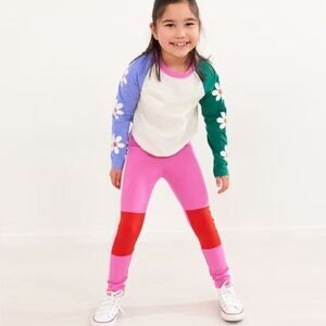 Hannah Anderson | EUC Girl’s ColorBlock Raglan Tee T-shirt Pink Pleasant Petals